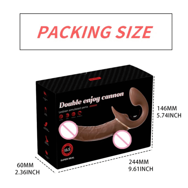 Double tête gode forte Vibration jeu de sexe