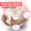 Double tête gode forte Vibration jeu de sexe