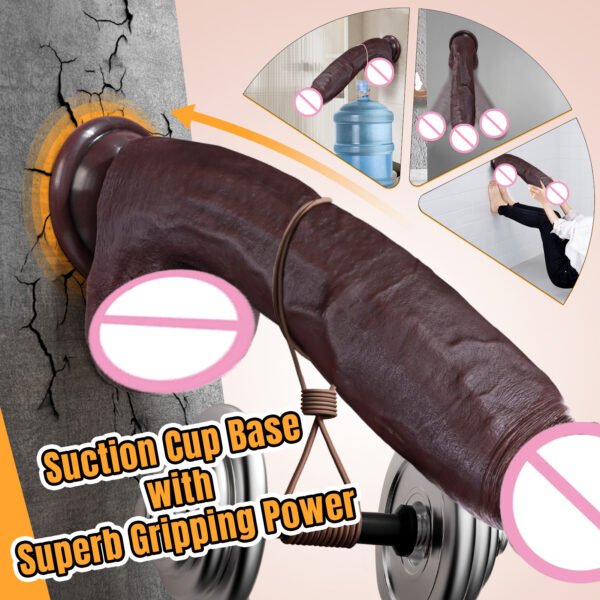 gode masculin réaliste couleur chair noire