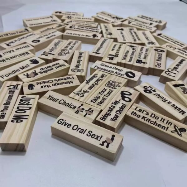 Jeu Jenga de tour de blocs en bois pour adultes